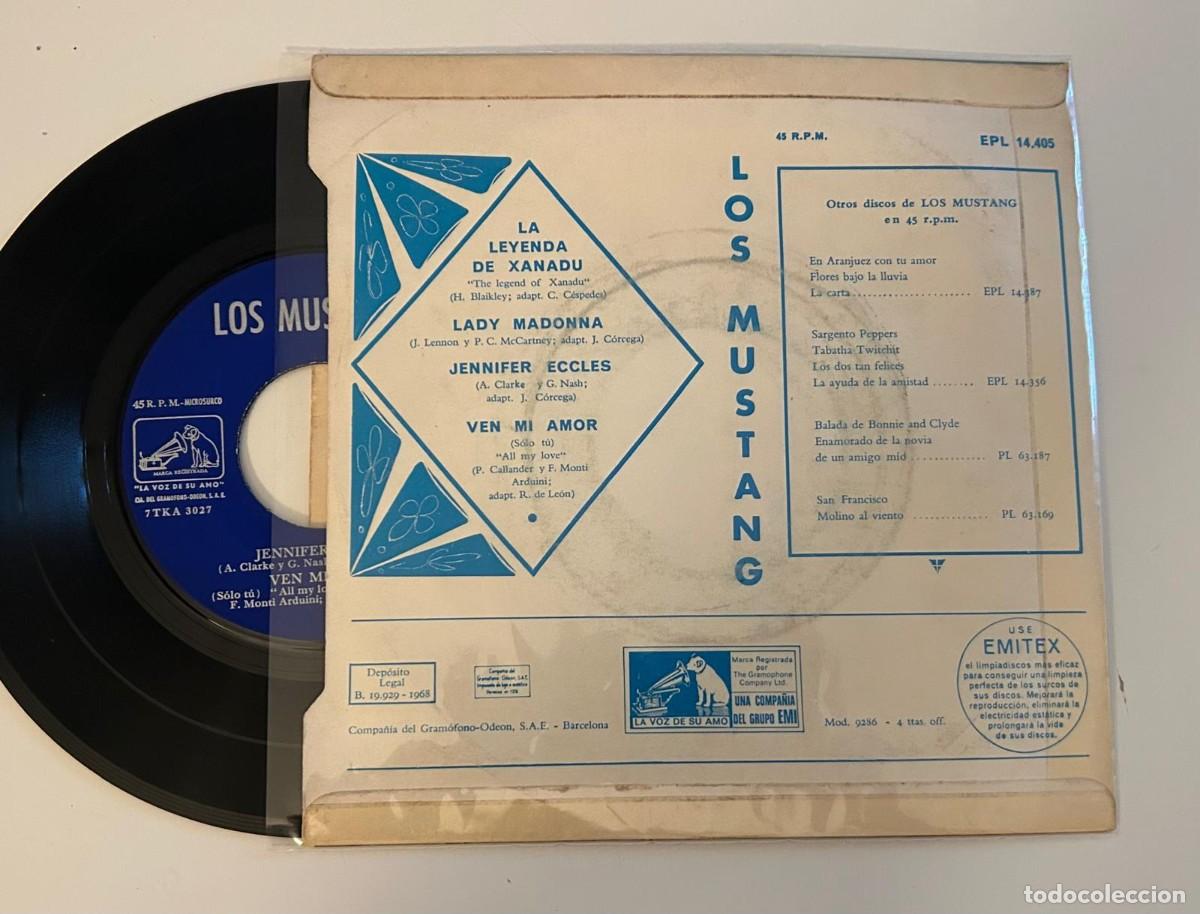Discos de vinilo: LOS MUSTANG - COVER BEATLES - 1965 - Foto 2