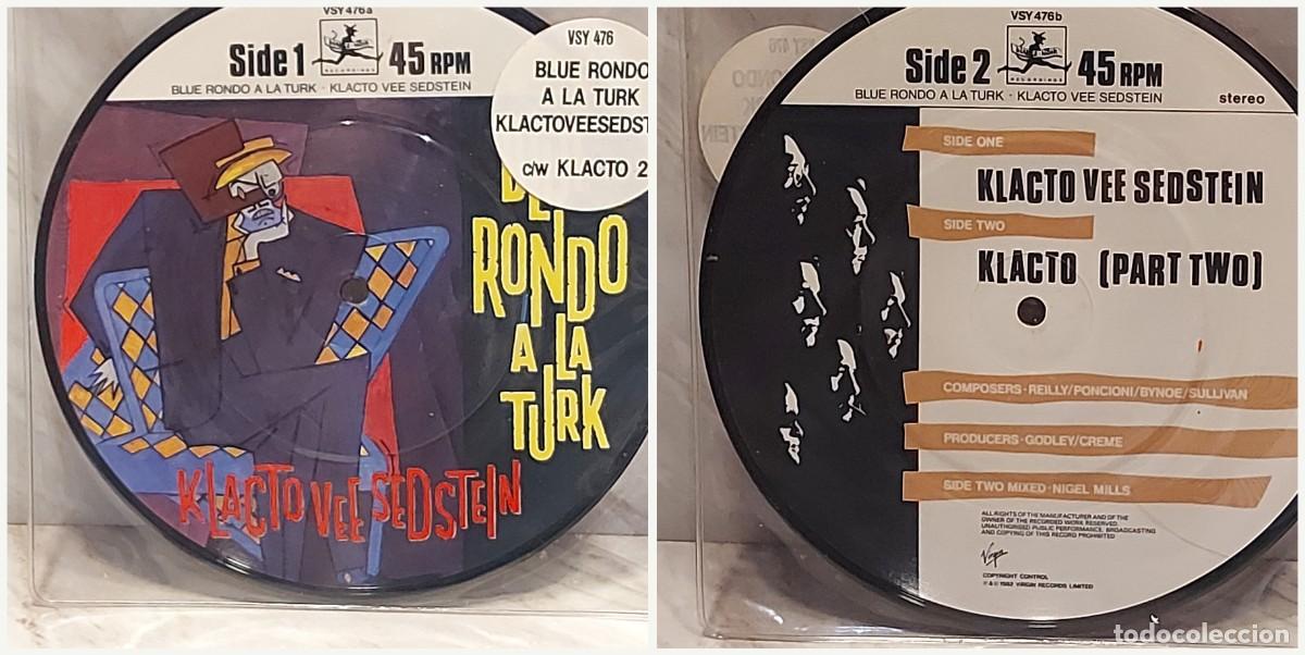 Discos de vinilo: PICTURE DISC 7&rdquo; | BLUE RONDO &Agrave; LA TURK | KLACTO VEE SEDSTEIN | VIRGIN VSY 476 | UK 1982
