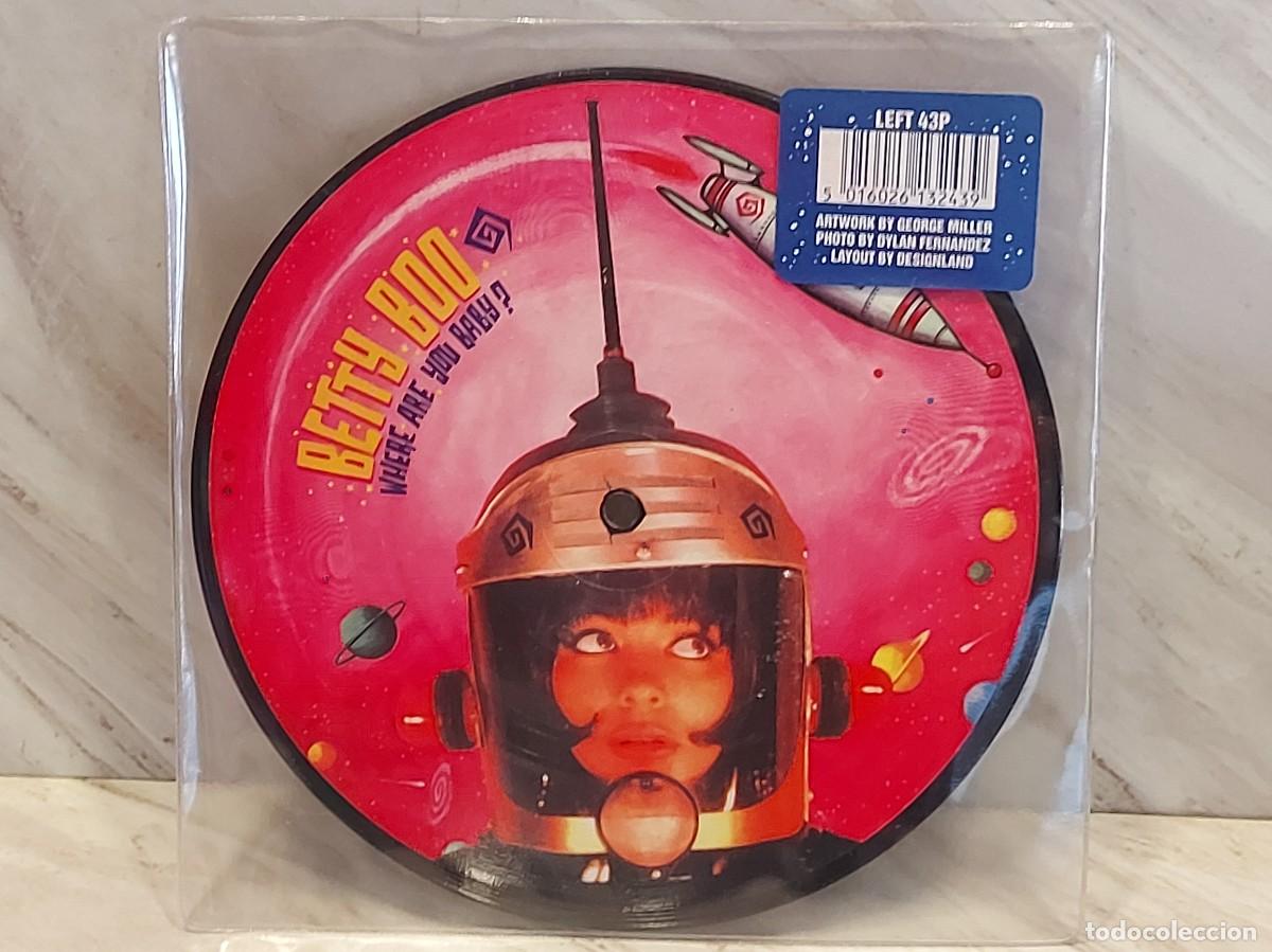 Vinyl-Schallplatten: PICTURE DISC !! | BETTY BOO | WHERE ARE YOU BABY? | RHYTHM KING LEFT 43P | UK 1990