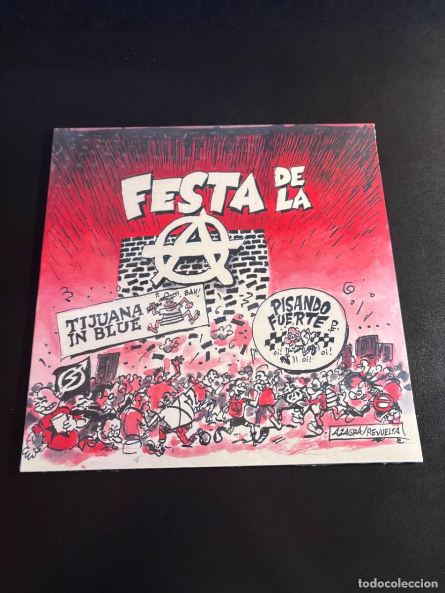 Discos de vinilo: Tijuana In Blue Pisando Fuerte Festa De La Ⓐ Disco de vinilo LP punk oi! recopilatorio
