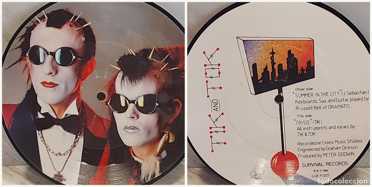 Discos de vinilo: PICTURE DISC 7&rdquo; | TIK & TOK | SUMMER IN THE CITY | CRISIS | SURVIVAL SURP 007 | UK 1982