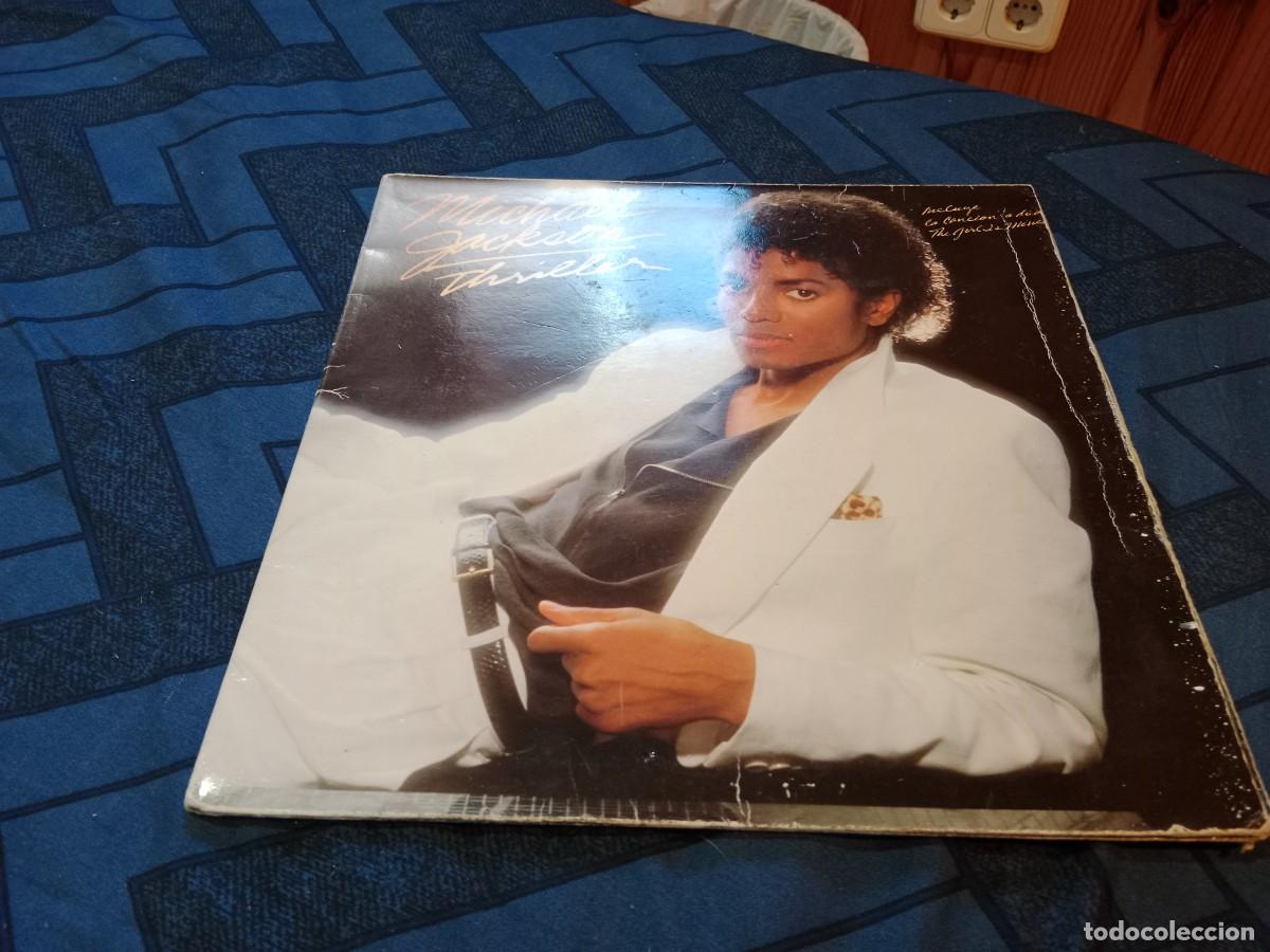 Discos de vinilo: MICHAEL JACKSON-THRILLER- CONTIENE ENCARTE- EDICION ESPA&Ntilde;OLA 1982
