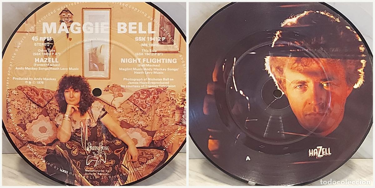 Discos de vinilo: PICTURE DISC 7&rdquo; | MAGGIE BELL | HAZELL | NIGHT FLIGHTING | SWAN SONG SSK 19412P | UK 1979
