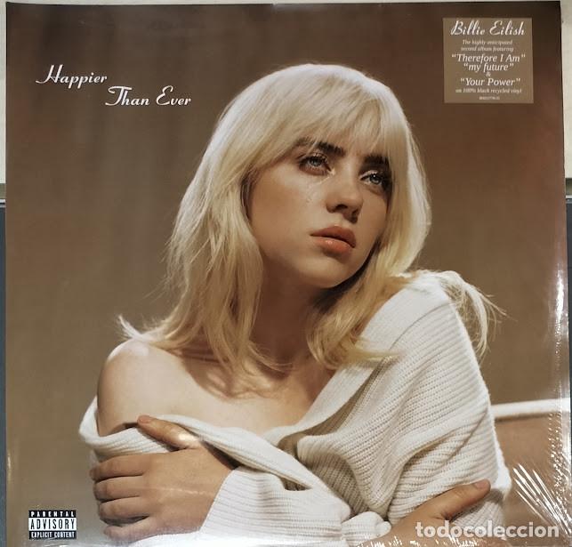 Discos de vinilo: Billie Eilish - Happier Than Ever - 2LP Interscope 2021. Nuevo, precintado.