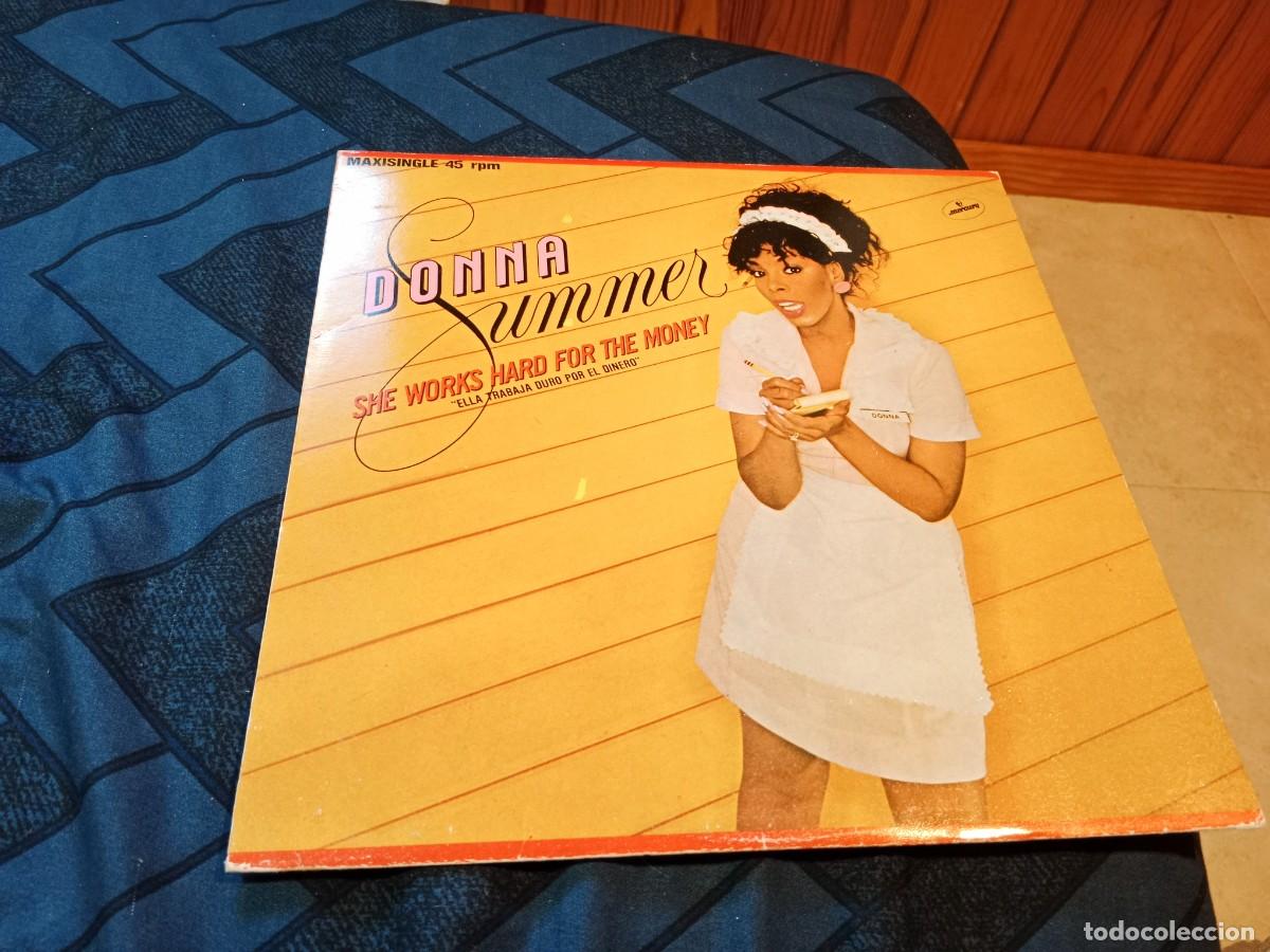 Discos de vinilo: DONNA SUMMER - SHE WORKS HARD FOR THE MONEY ...MAXISINGLE -EDICION ESPA&Ntilde;OLA MERCURY 1983
