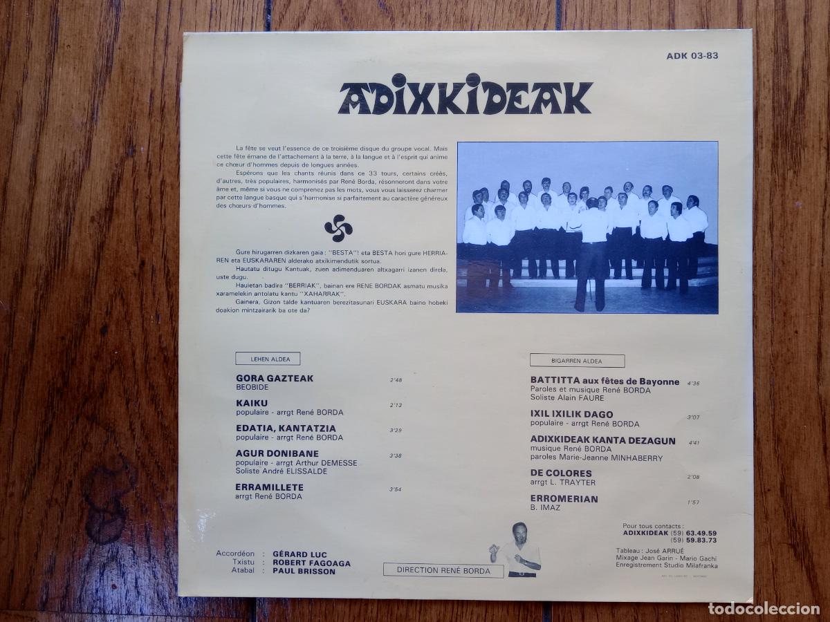 Discos de vinilo: Adixkideak - erromerian - Foto 2