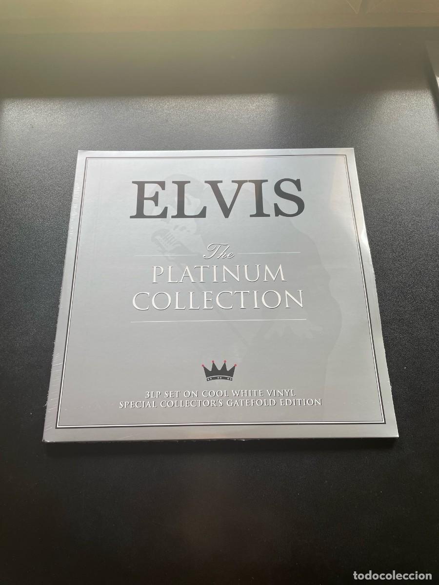 Discos de vinilo: Elvis Presley The Platinum Collection Triple disco de vinilo blanco LP rock and roll rockabilly