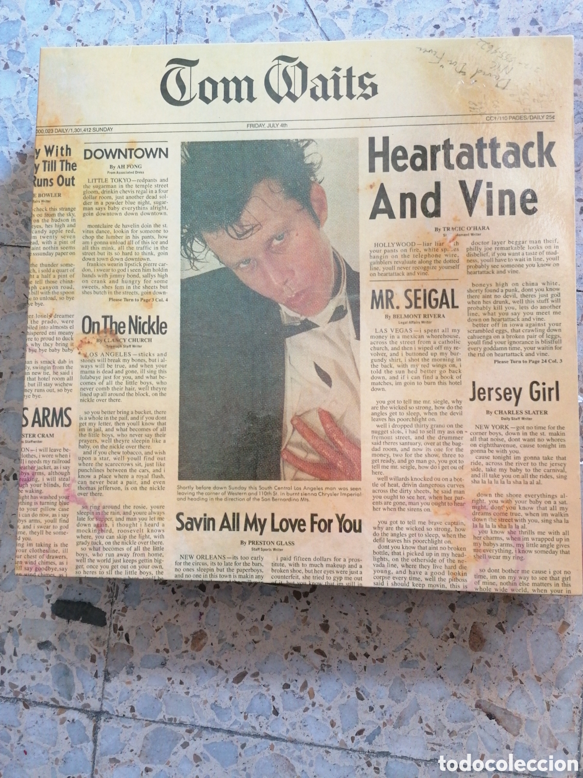 Discos de vinilo: LP TOM WAITS HEARTATTACK AND VINE