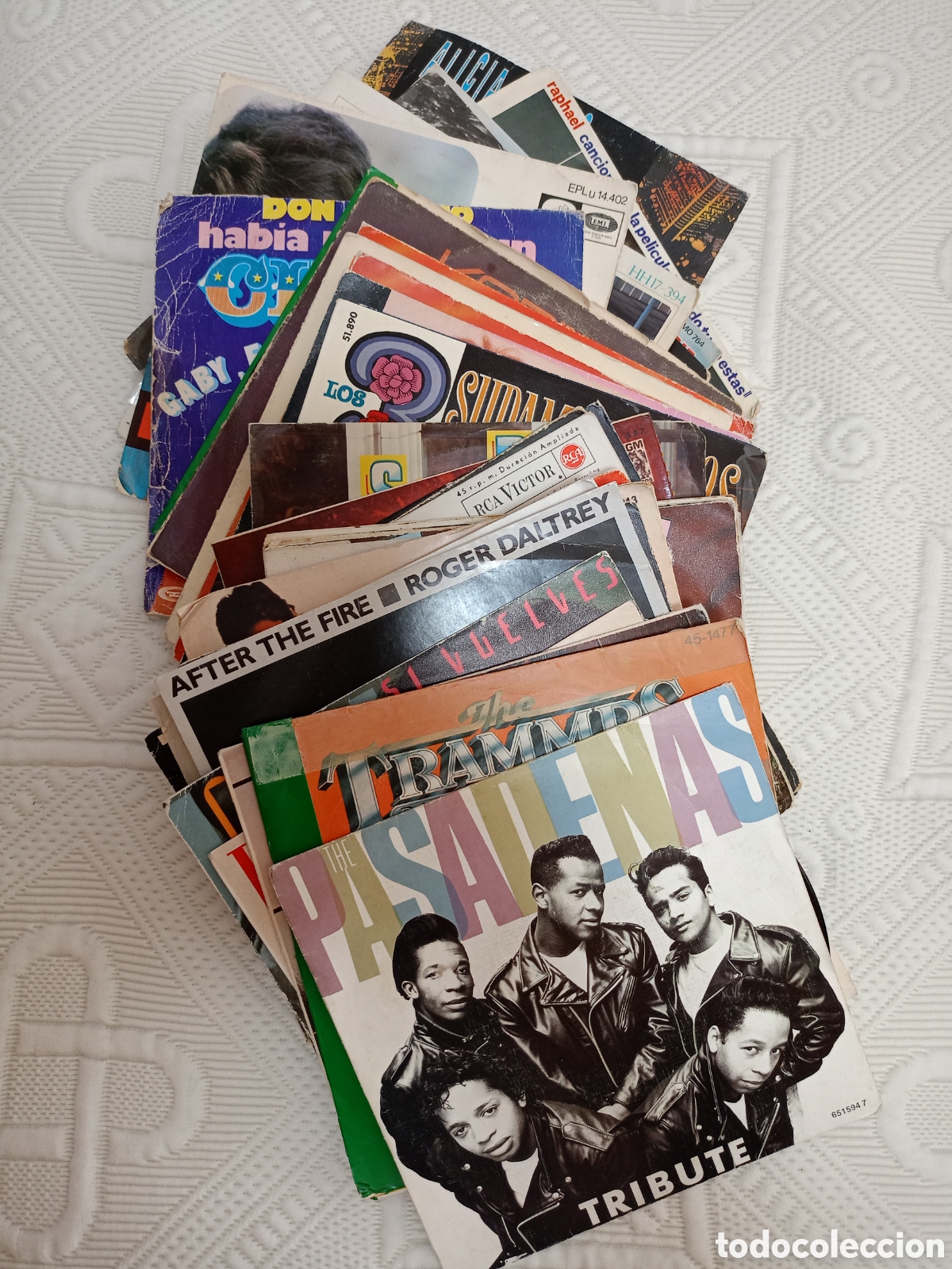 Discos de vinilo: Gran lote 40 singles vinilo a&ntilde;os 70 80 espa&ntilde;ola internacional