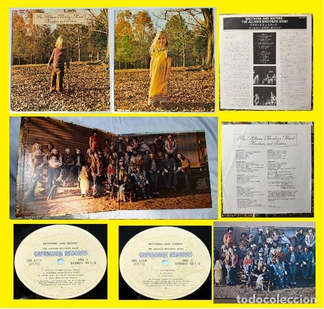 Discos de vinilo: ALLMAN BROTHERS / BROTHERS AND SISTERS 1975, JESSICA !! RARA EDIC ORIG JAPAN + 2 INSERTOS, EXC