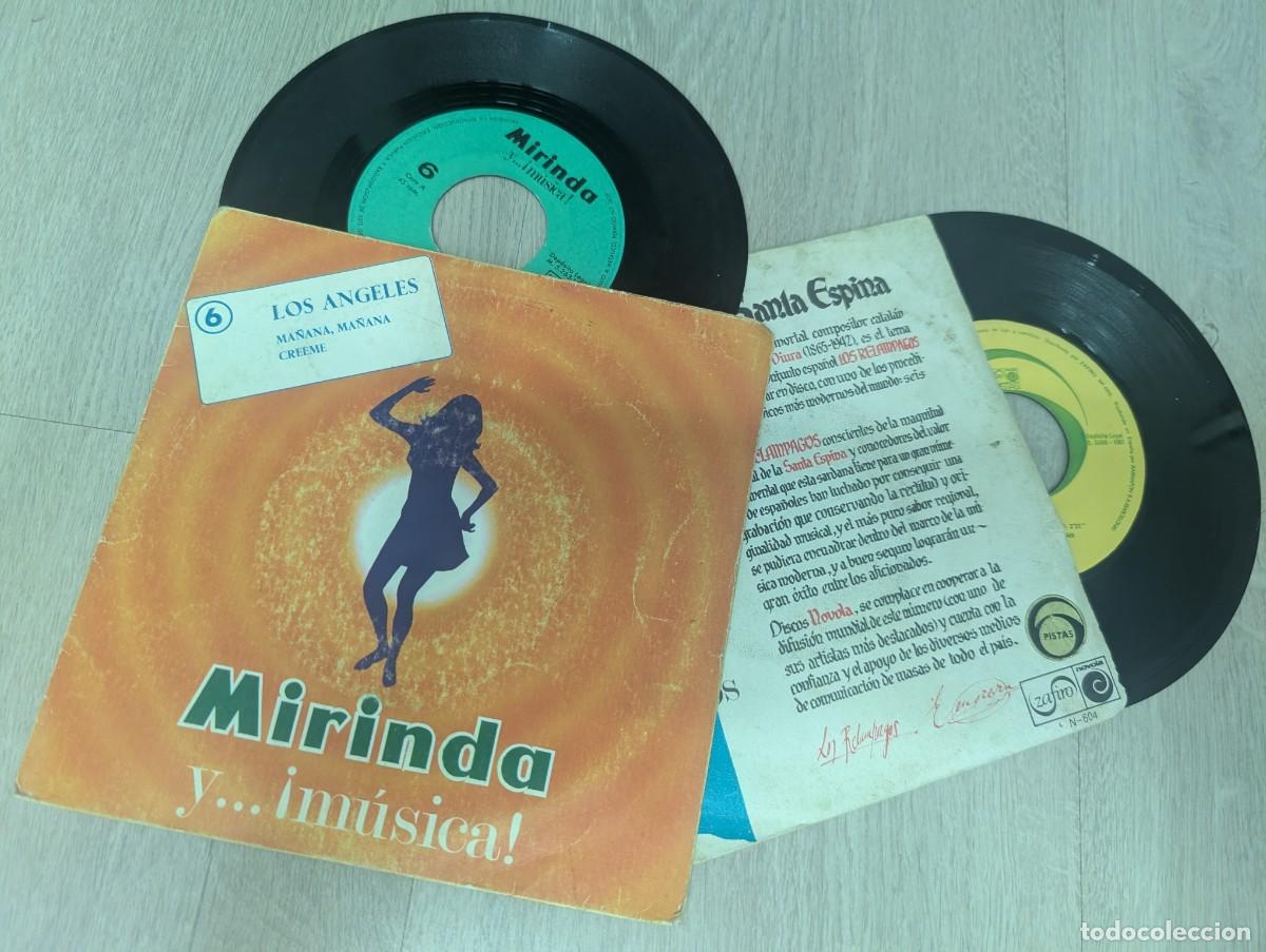 Discos de vinilo: LOTE DE 2 SINGLES DE GRUPOS ESPA&Ntilde;OLES DE LOS 60 Y 70 - LOS ANGELES - MA&Ntilde;ANA + LOS RELAMPAGOS
