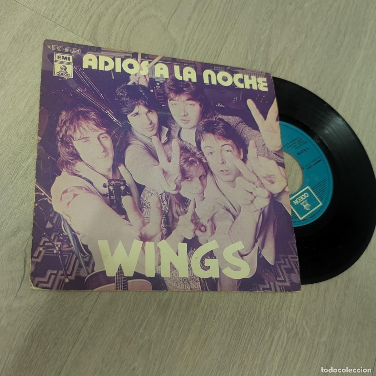 Discos de vinilo: WINGS ( PAUL MCCARTNEY ) - ADIOS A LA NOCHE ..SINGLE DE EMI-ODEON ..1979 - EDICION ESPA&Ntilde;OLA