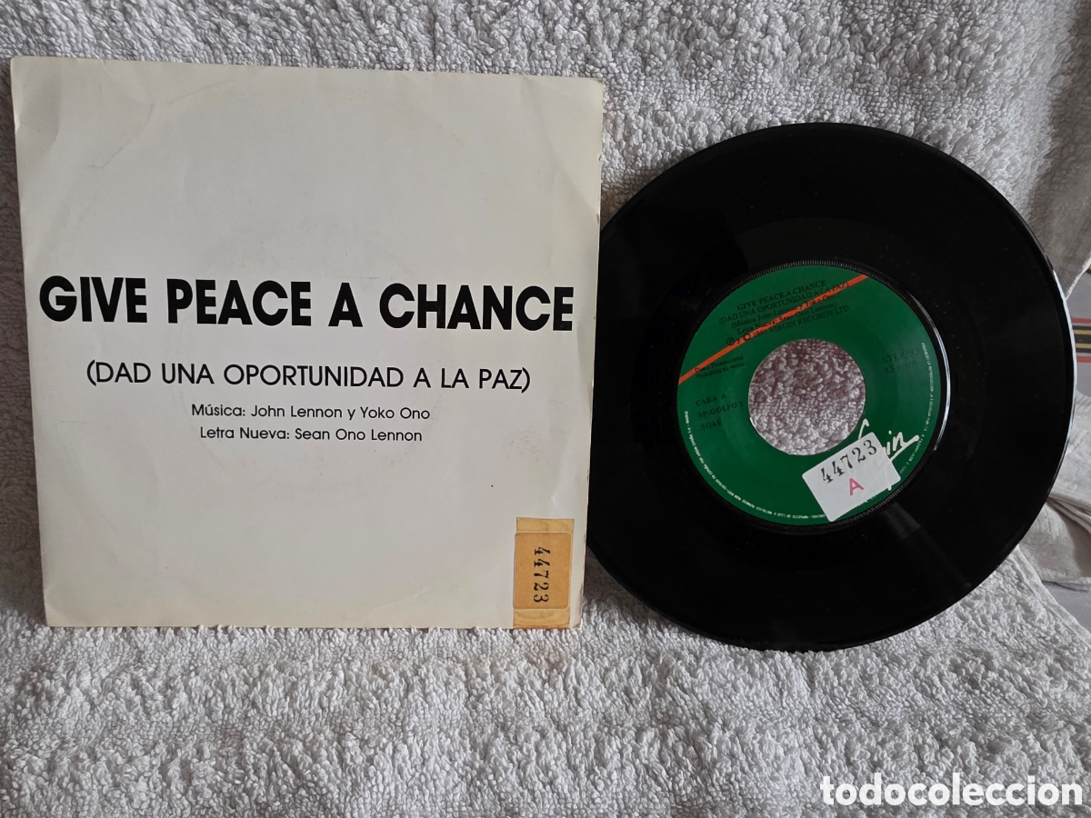Discos de vinilo: GIVE PEACE A CHANCE PROMO ESPA&Ntilde;OL 1991