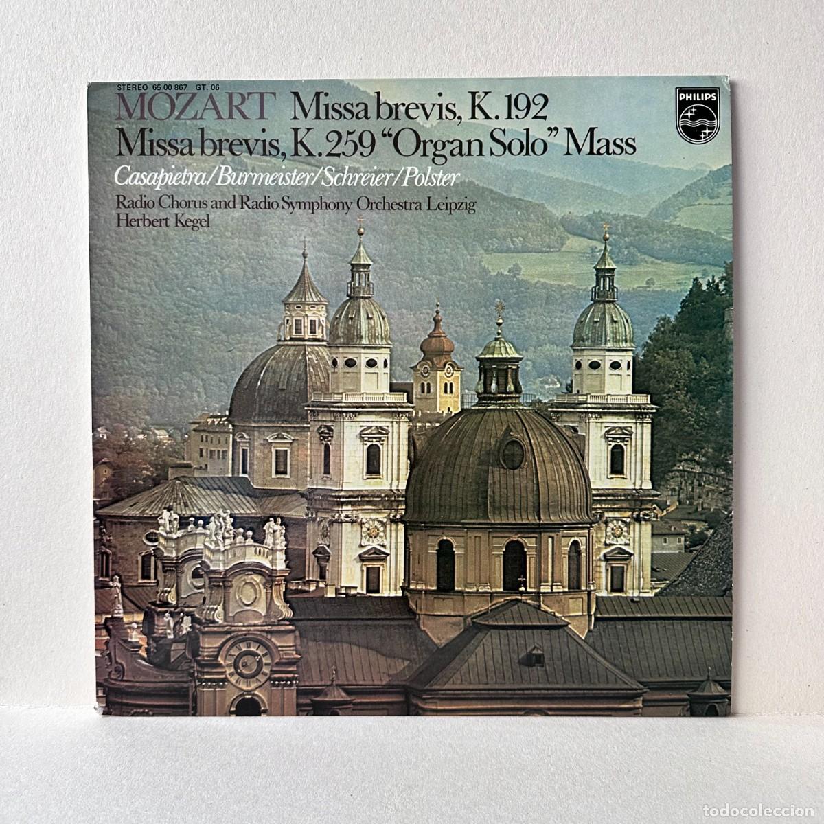 Discos de vinilo: Mozart - Herbert Kegel - Missa Brevis, K. 192, Missa Brevis, K. 259 &ldquo;Organ Solo&rdquo; Mass (LP)