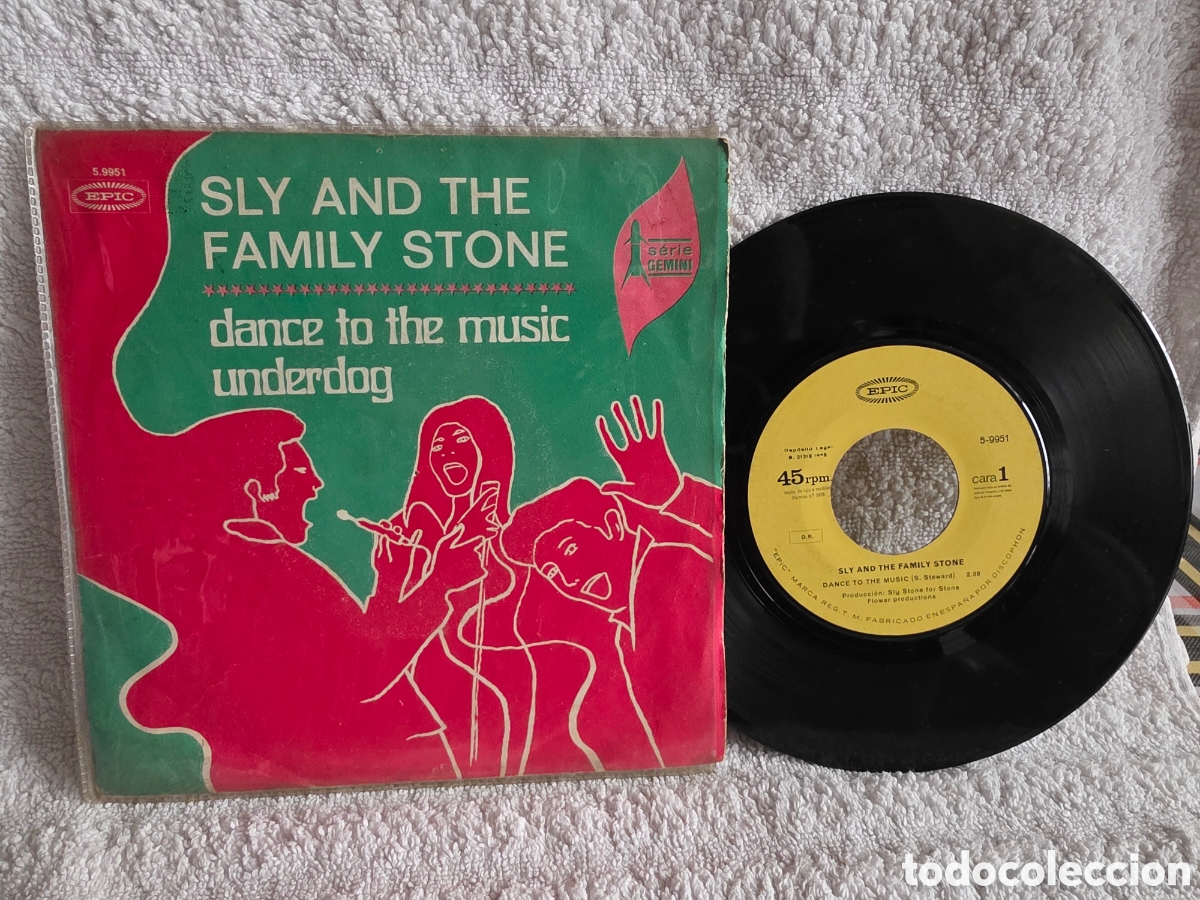 Discos de vinilo: Sly And The Family Stone*&nbsp;&ndash;&nbsp;Dance To The Music / Underdog 1968 Spain