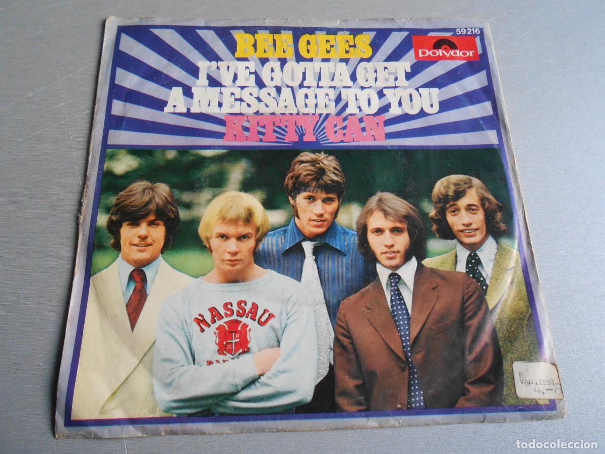 Discos de vinilo: BEE GEES, THE, SG, I&acute;VE GOTTA GET A MESSAGE TO YOU + 1, A&Ntilde;O 1968, POLYDOR 59.216, MADE IN HOLLAND