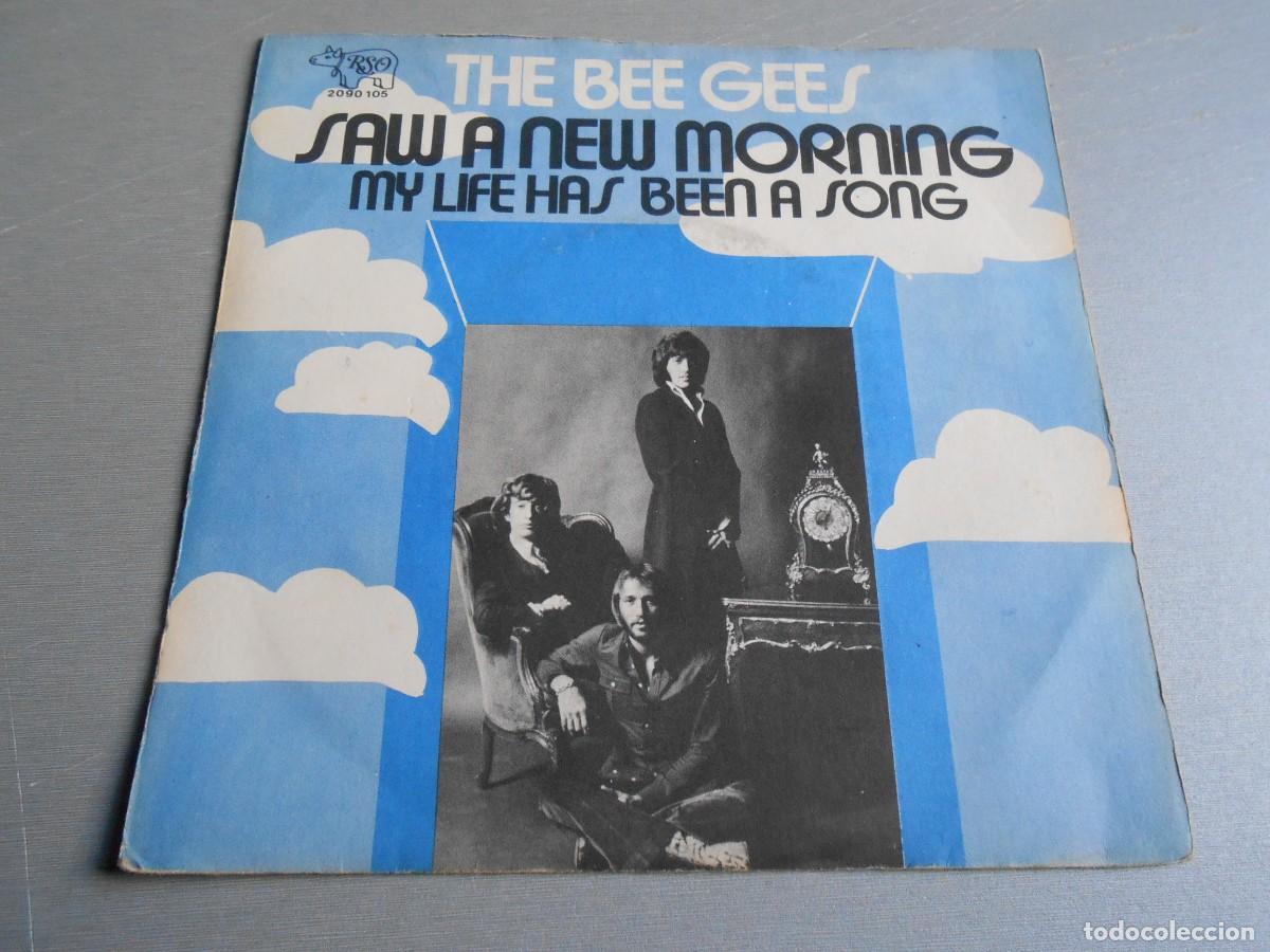 Discos de vinilo: BEE GEES, THE, SG, SAW A NEW MORNING + 1, A&Ntilde;O 1973, RSO 2090 105, MADE IN BELGIUM