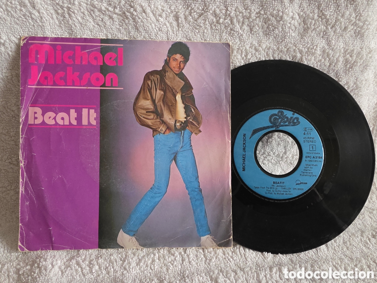 Discos de vinilo: Michael Jackson&nbsp;&ndash;&nbsp;Beat It 1983 FRANCE