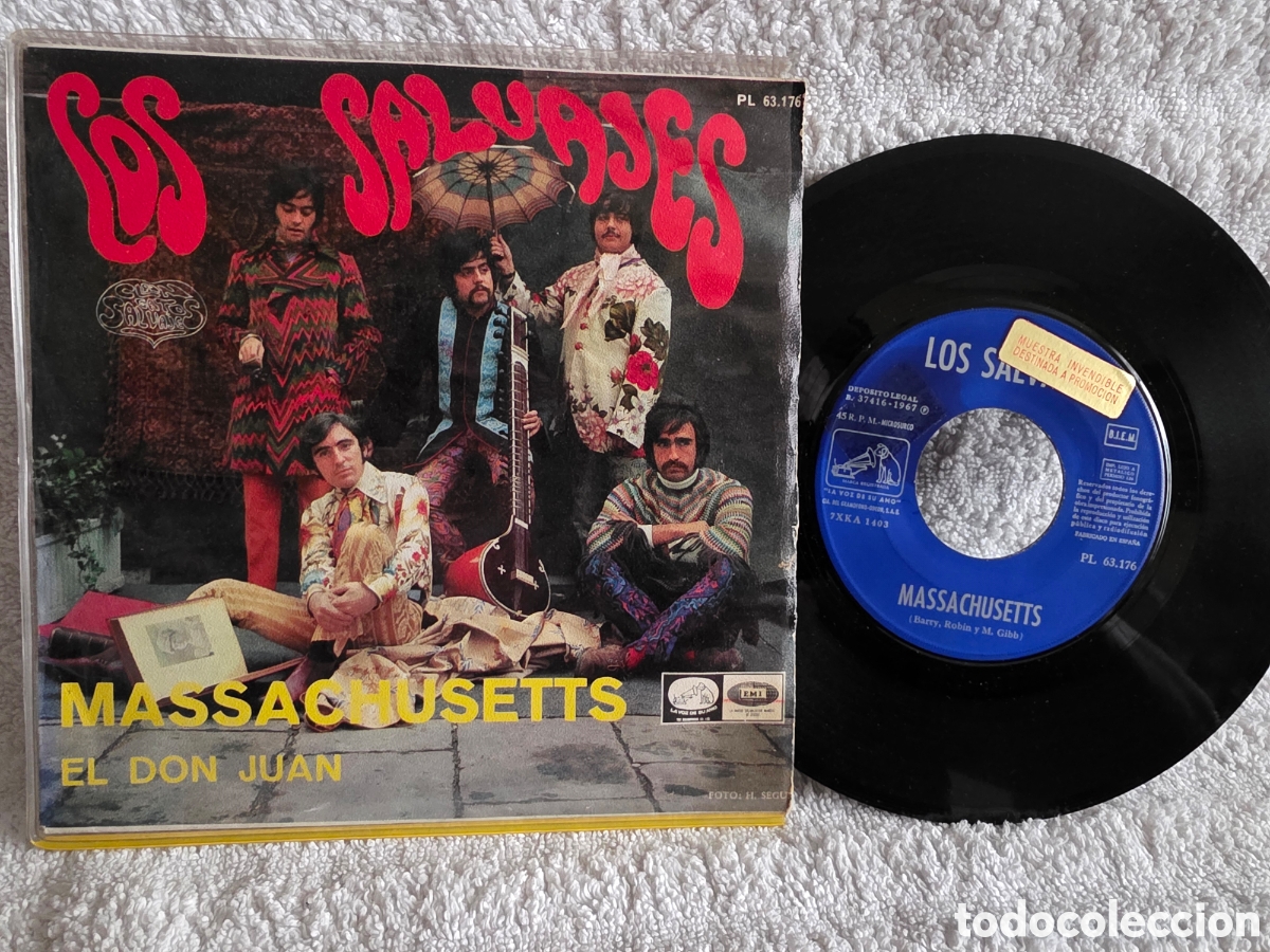 Discos de vinilo: Los Salvajes&nbsp;&ndash;&nbsp;Massachusetts 1967 Muestra promocional