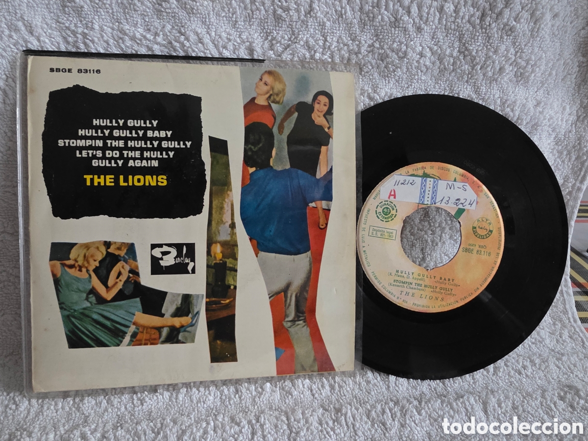 Discos de vinilo: The Lions &nbsp;&ndash;&nbsp;Hully Gully 1963 Espa&ntilde;ol