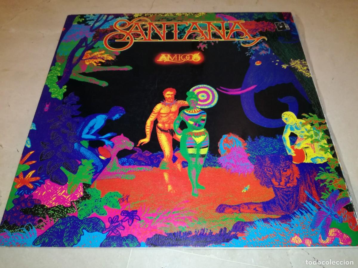 Discos de vinilo: SANTANA-AMIGOS-GATEFOLD-ORIGINAL ESPA&Ntilde;OL 1976-LEER DESCRIPCI&Oacute;N