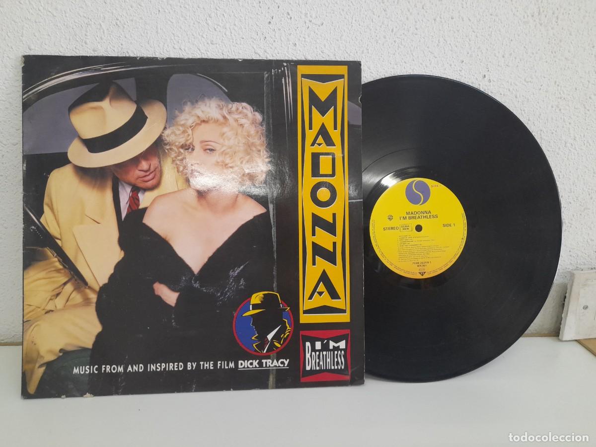 Discos de vinilo: MADONNA - I&acute;M BREATHLESS - DICK TRACY - BANDA SONORA ORIGINAL DE 1990 - GERMANY - SIRE - BUEN ESTADO