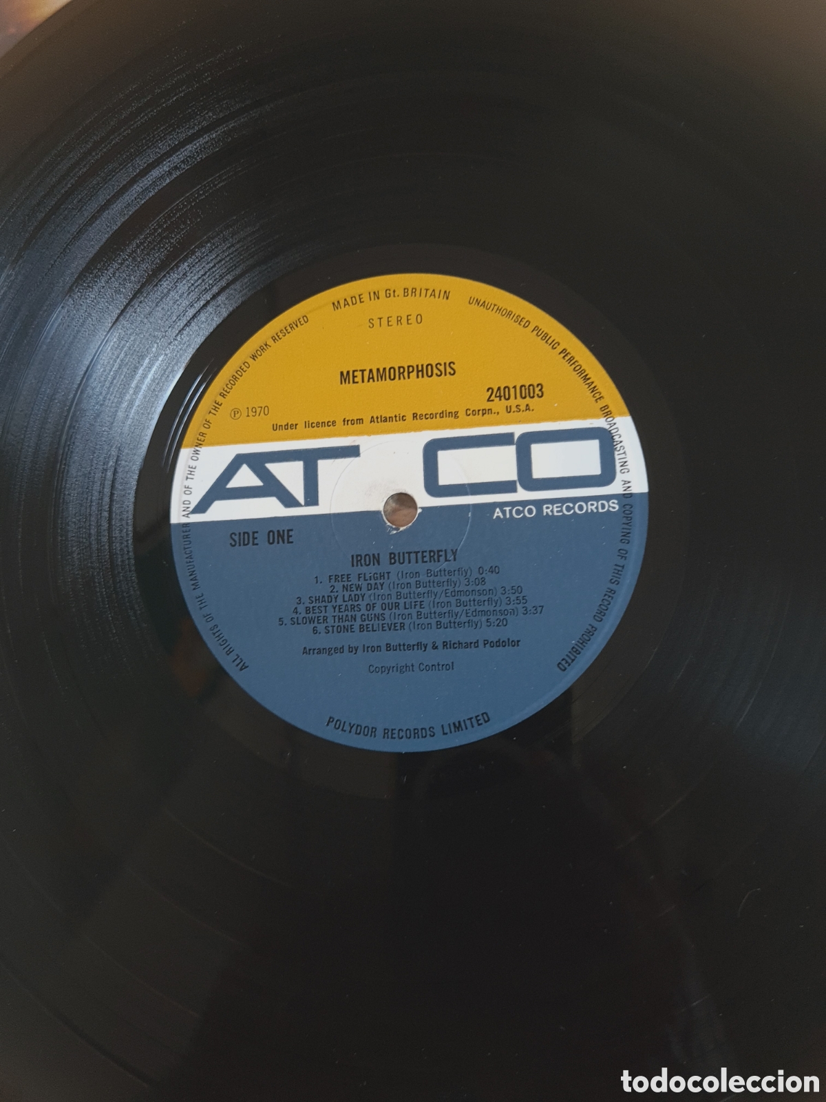 Discos de vinilo: IRON BUTTERFLY * METAMORPHOSIS - Foto 4