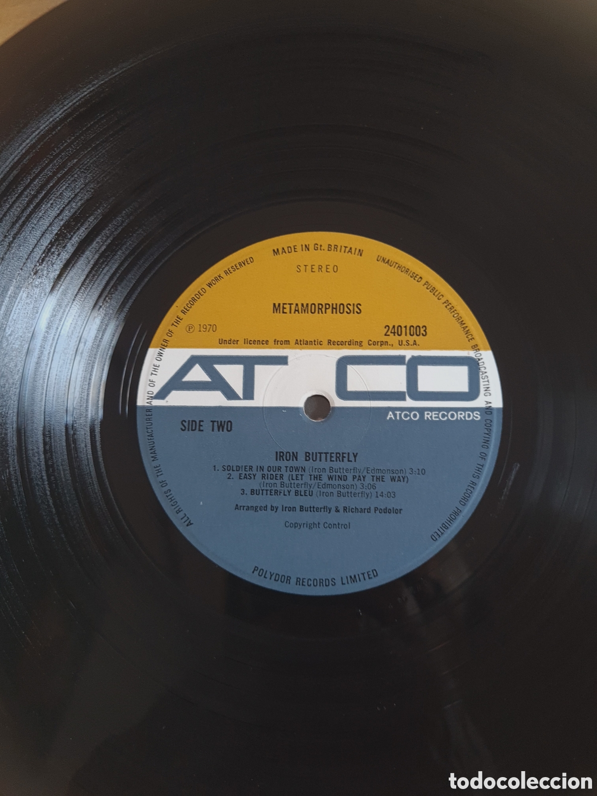 Discos de vinilo: IRON BUTTERFLY * METAMORPHOSIS - Foto 5