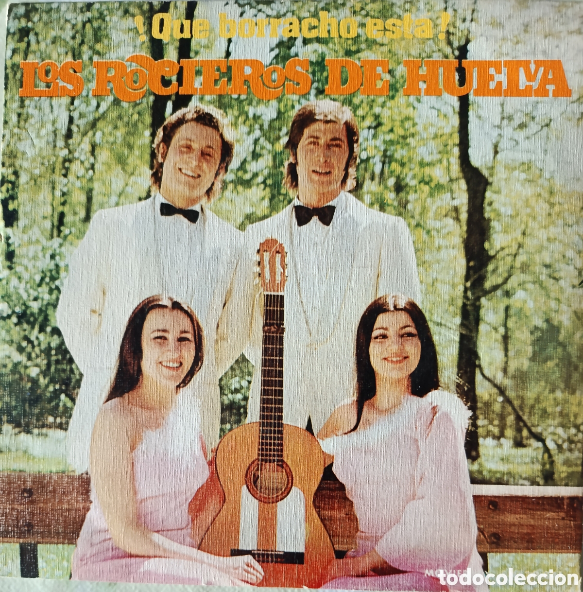 Discos de vinilo: Los Rocieros de Huelva single sello Movieplay editado en Espa&ntilde;a a&ntilde;o 1974.