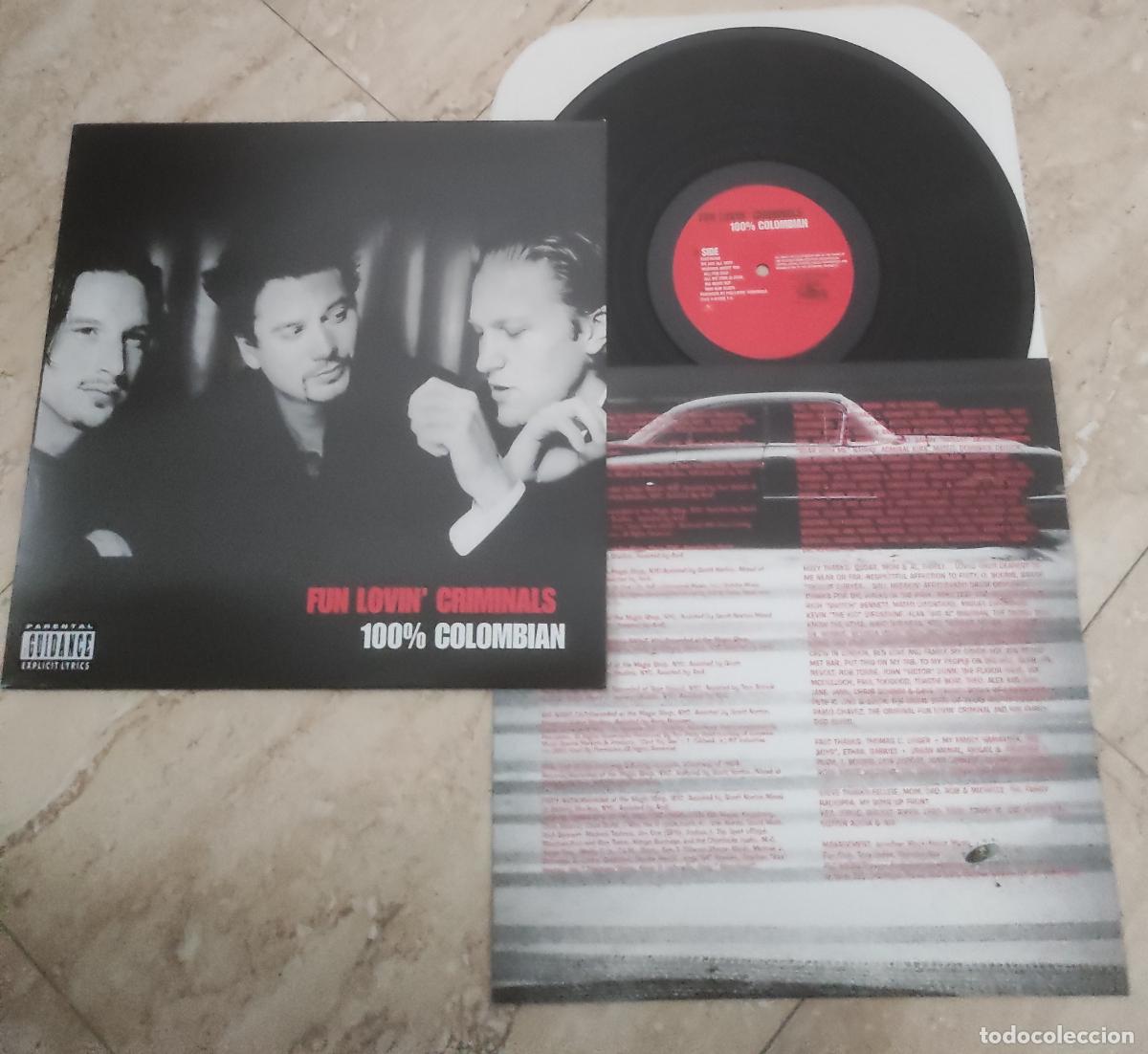 Discos de vinilo: Fun Lovin' Criminals &lrm;&ndash; 100% Colombian-LP-ORIGINAL-EUROPE-1998-Chrysalis &ndash;7243 4 97056 16 IMPECABLE
