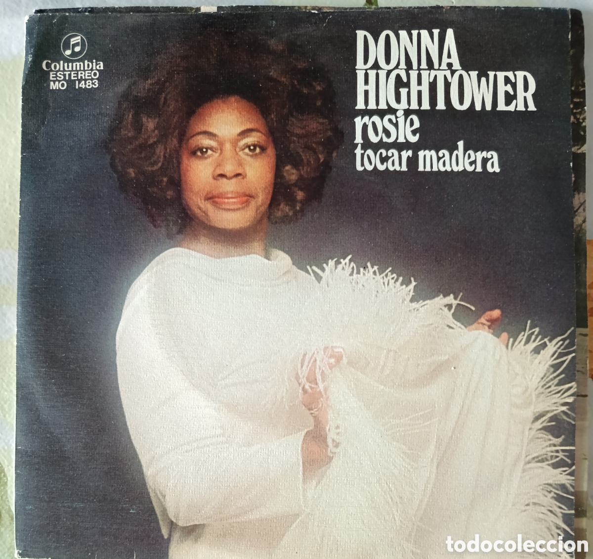 Discos de vinilo: Donna Hightower single sello Columbia editado en Espa&ntilde;a a&ntilde;o 1975.