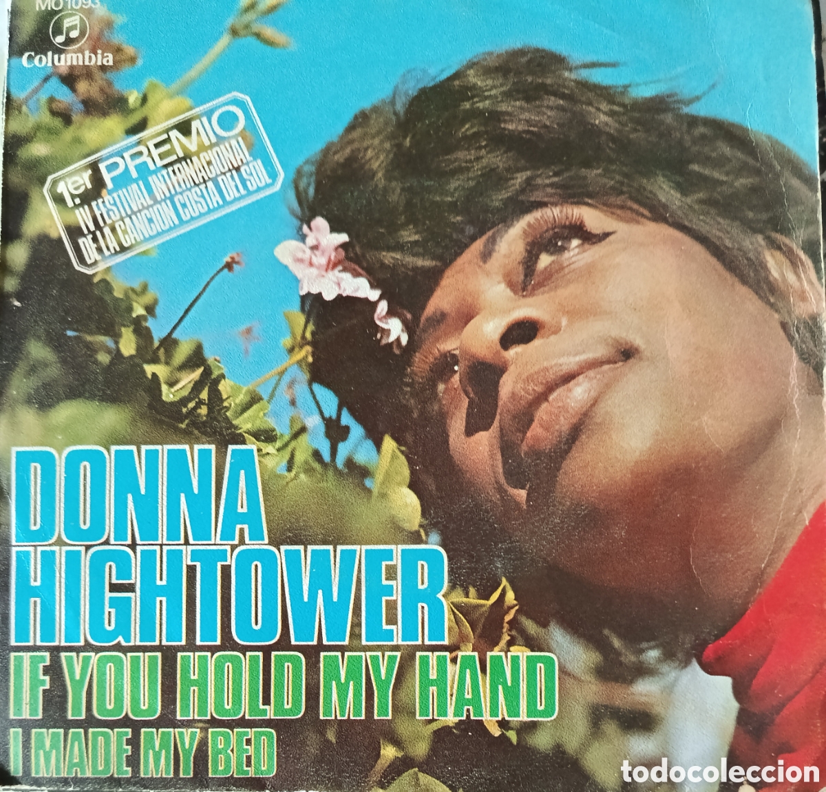 Discos de vinilo: Donna Hightower single sello Columbia editado en Espa&ntilde;a a&ntilde;o 1971.
