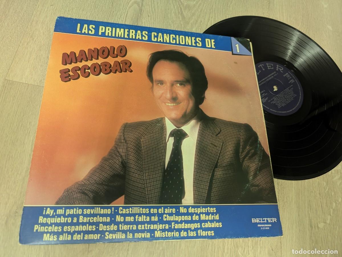 Discos de vinilo: MANOLO ESCOBAR - LAS PRIMERAS CANCIONES DE MANOLO ESCOBAR - VOL. 1 ..LP DE BELTER DE 1982