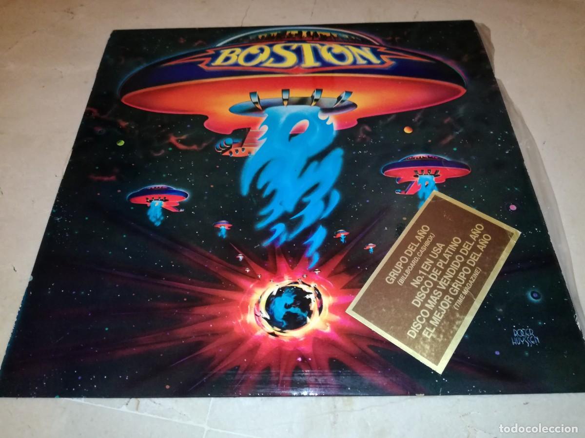 Discos de vinilo: BOSTON-SU PRIMER LP-MORE THAN A FEELING-ORIGINAL ESPA&Ntilde;OL 1976-VINILO EN EXCELENTE ESTADO