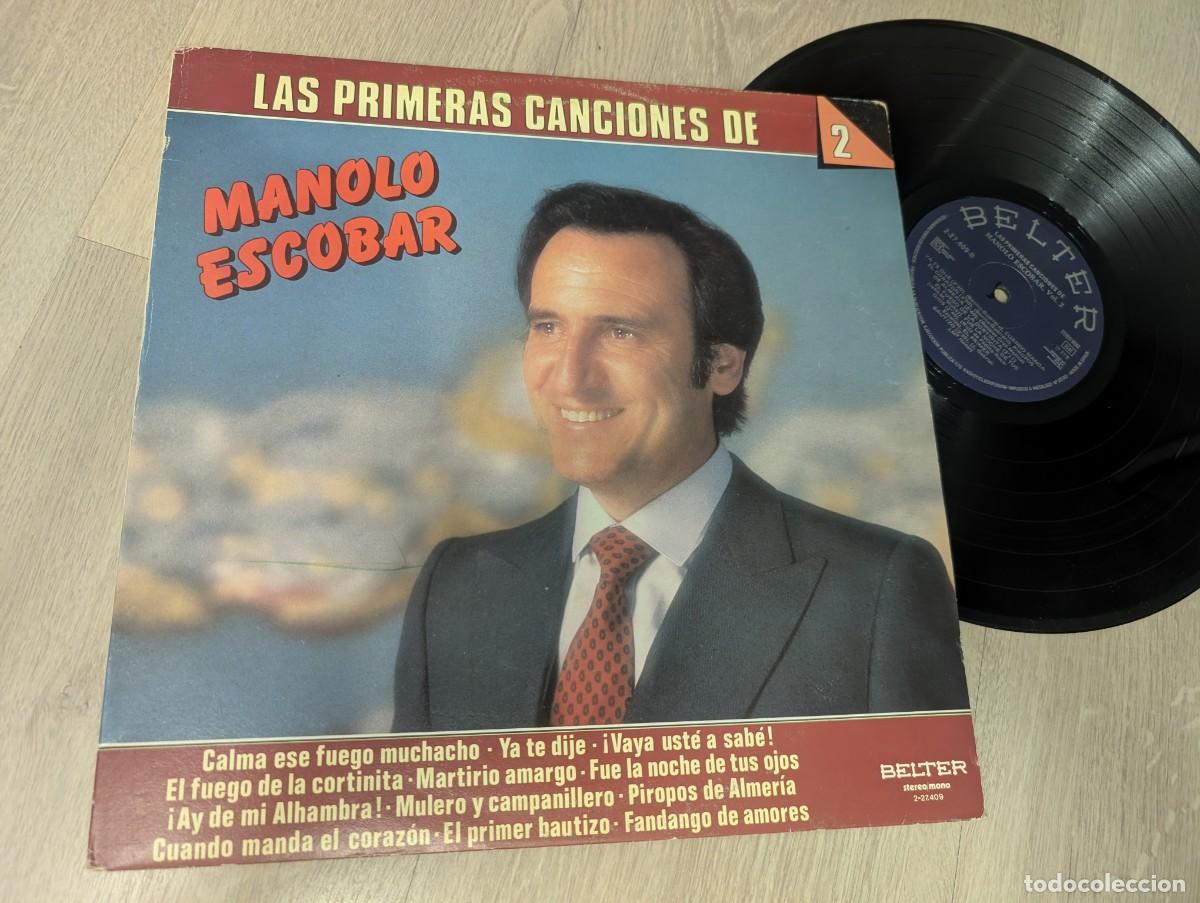 Discos de vinilo: MANOLO ESCOBAR - LAS PRIMERAS CANCIONES DE MANOLO ESCOBAR - VOL. 2..LP DE BELTER DE 1982