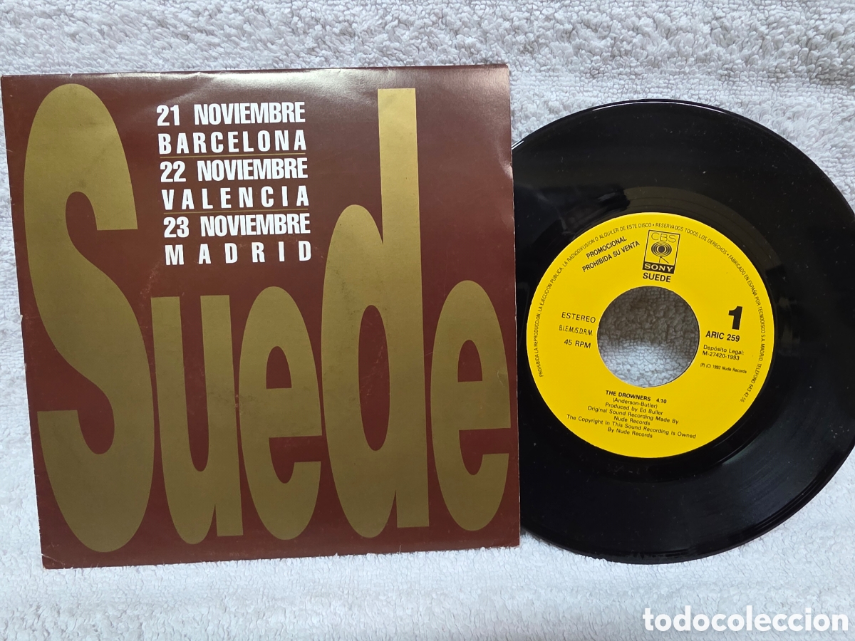 Discos de vinilo: Suede&nbsp;&ndash;&nbsp;The Drowners 1993 PROMO GIRA ESPA&Ntilde;OLA