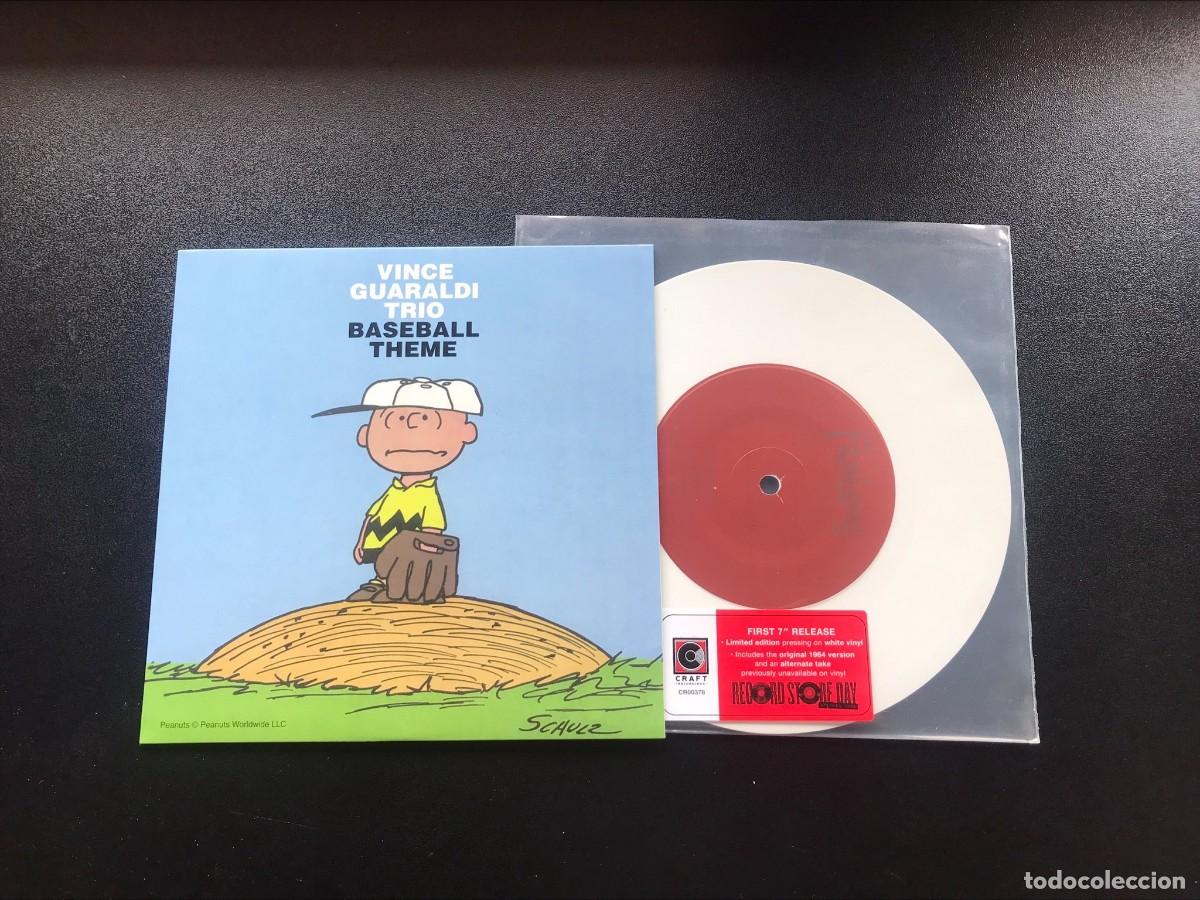 Discos de vinilo: Vince Guaraldi Trio Baseball Theme Disco de vinilo EP single 7&rdquo; soundtrack RSD record store day