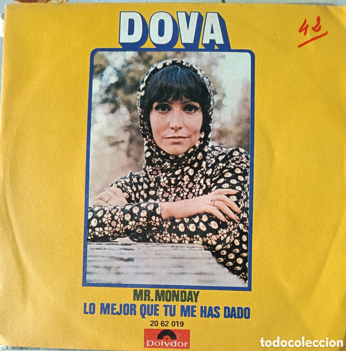 Discos de vinilo: Dova single sello Polydor editado en Espa&ntilde;a a&ntilde;o 1970.
