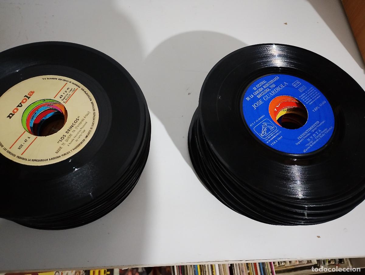 Discos de vinilo: lote 100, sigles sin portada para decoracion envio 7 euros
