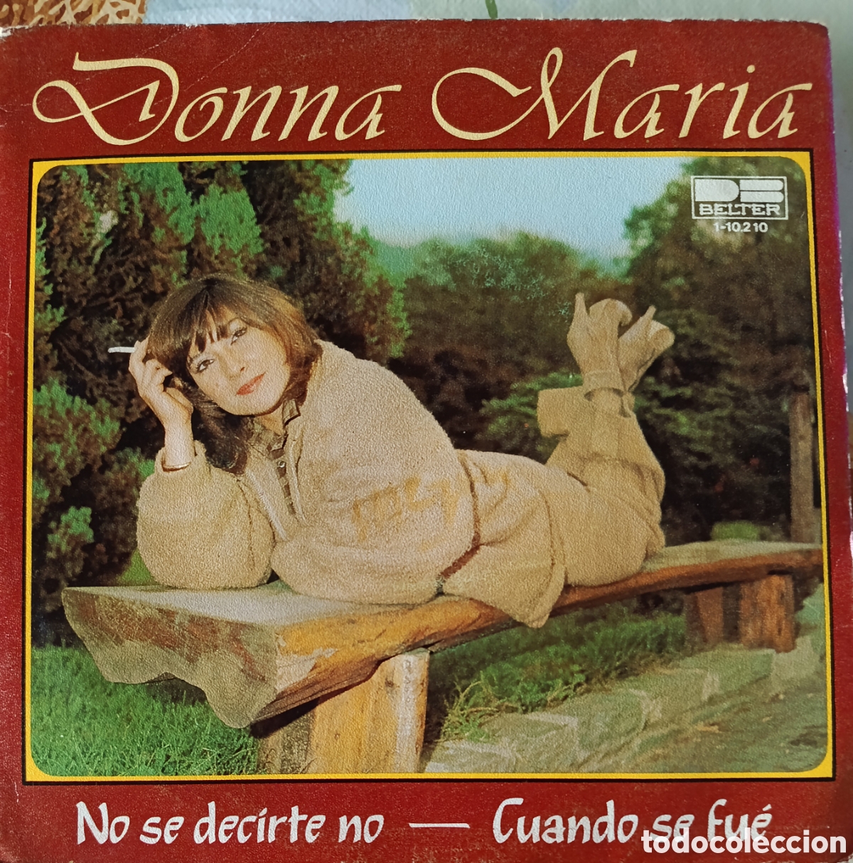Discos de vinilo: Donna Mar&iacute;a single sello Belter editado en Espa&ntilde;a a&ntilde;o 1981.