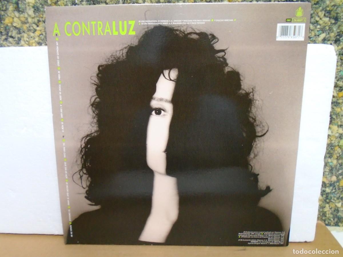 Discos de vinilo: LUZ.&rdquo;A CONTRA LUZ&rdquo; VINILO, HISPAVOX 1991. - Foto 2