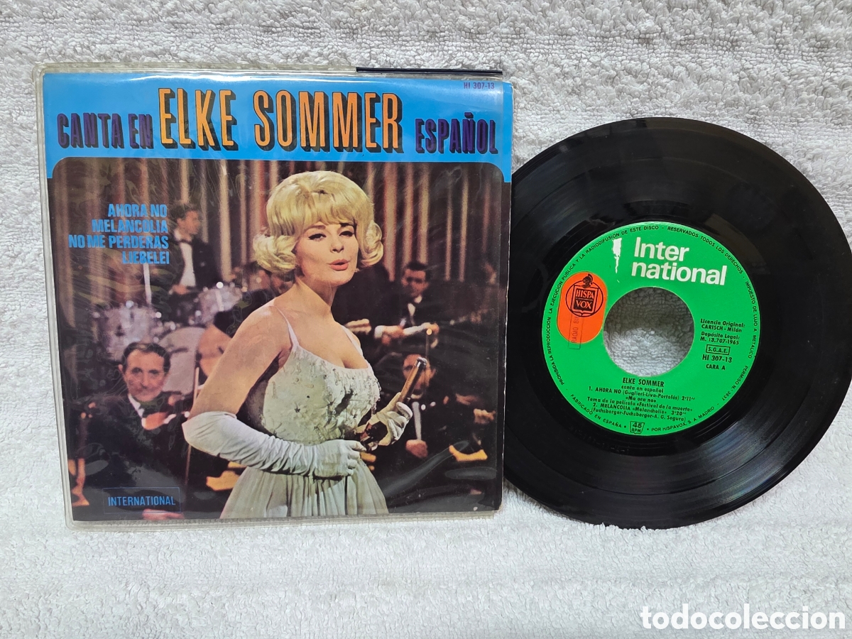 Discos de vinilo: Elke Sommer&nbsp;&ndash;&nbsp;Canta En Espa&ntilde;ol 1965