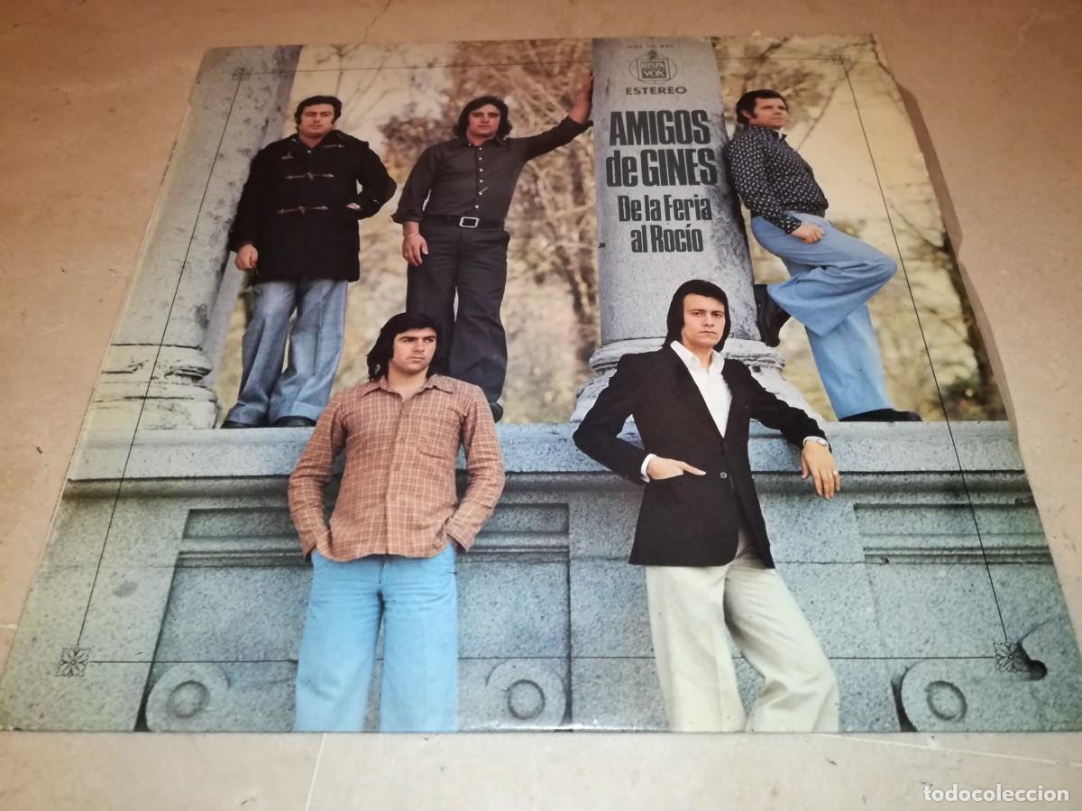 Discos de vinilo: AMIGOS DE GINES-DE LA FERIA AL ROCIO-CONTIENE ENCARTE-ORIGINAL 1975