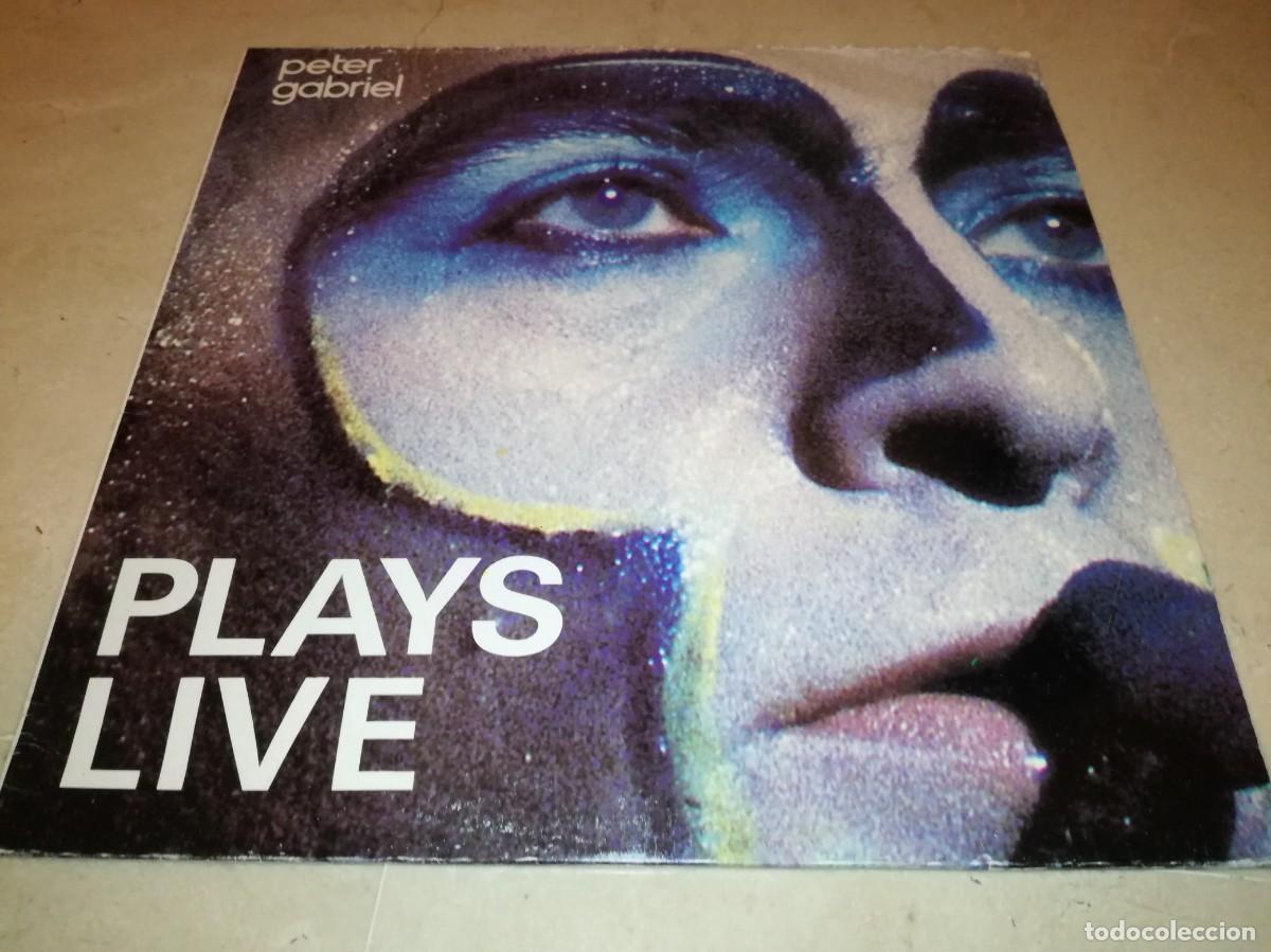 Discos de vinilo: PETER GABRIEL-PLAYS LIVE-DOBLE LP-ORIGINAL ESPA&Ntilde;OL 1983