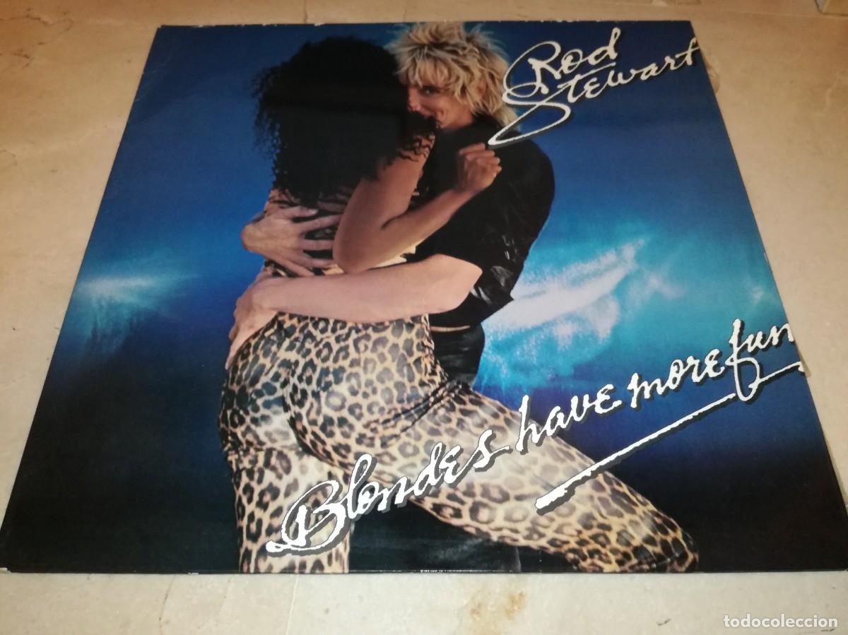 Discos de vinilo: ROD STEWART-BLONDES HAVE MORE FUN-GATEFOLD-ORIGINAL ESPA&Ntilde;OL 1978