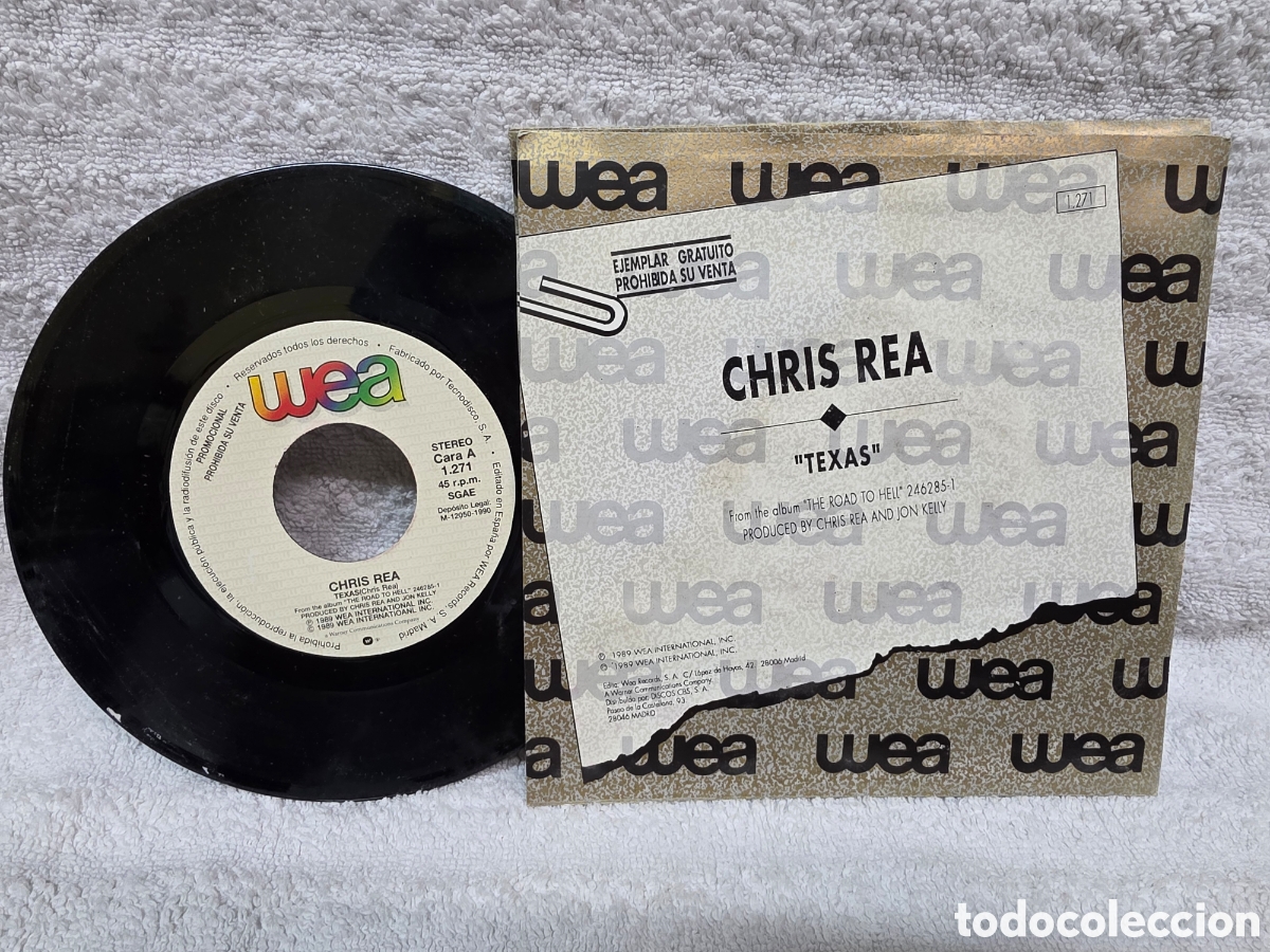 Discos de vinilo: Chris Rea&nbsp;&ndash;&nbsp;Texas 1989 espa&ntilde;ol - Foto 2