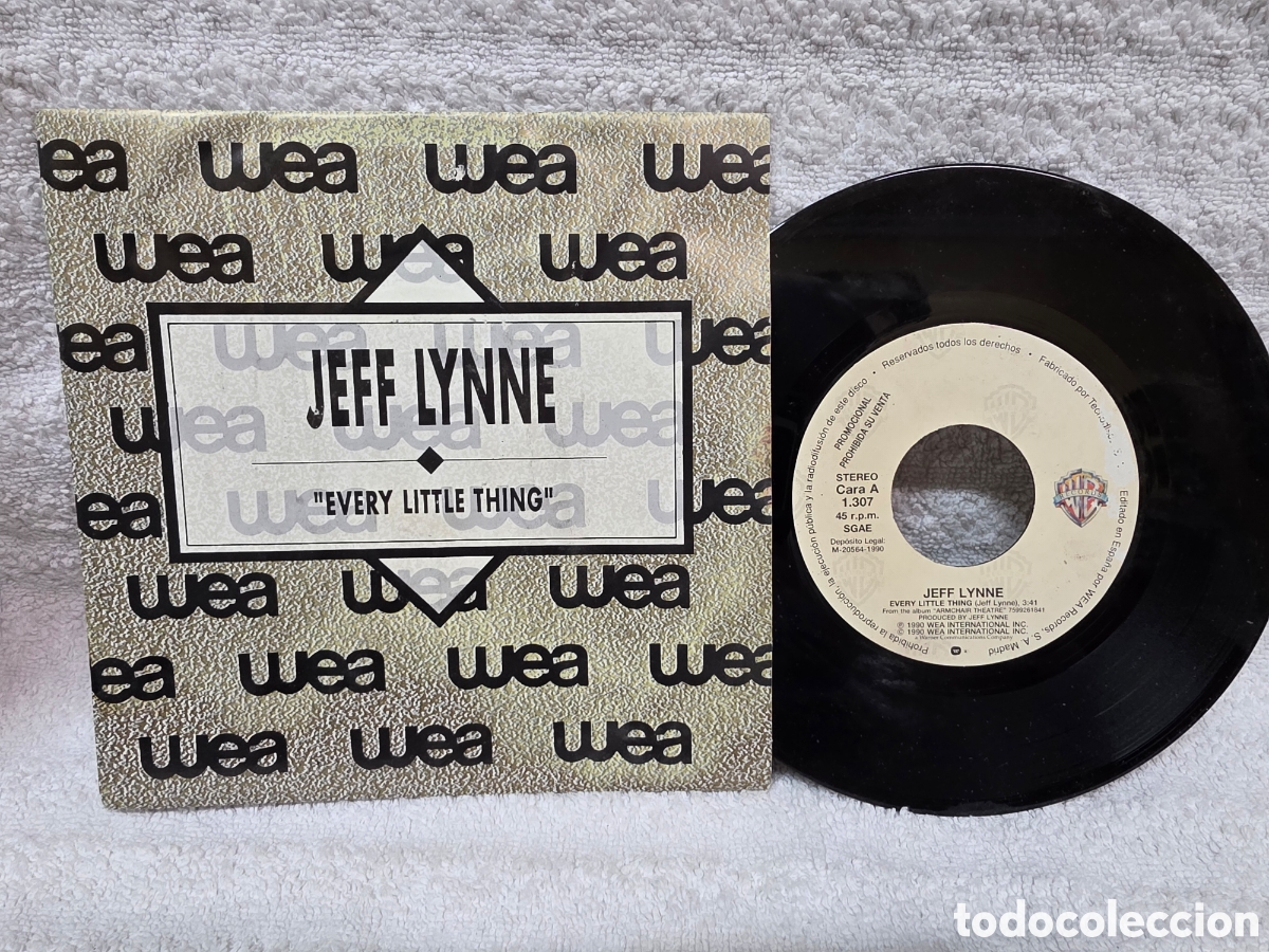 Discos de vinilo: Jeff Lynne&nbsp;&ndash;&nbsp;Every Little Thing 1990 Promo espa&ntilde;ol