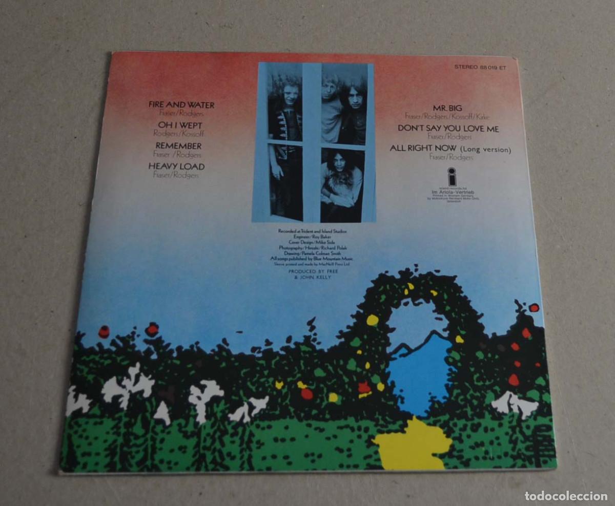 Discos de vinilo: FREE - FIRE AND WATER (ed. 1979) - Foto 2