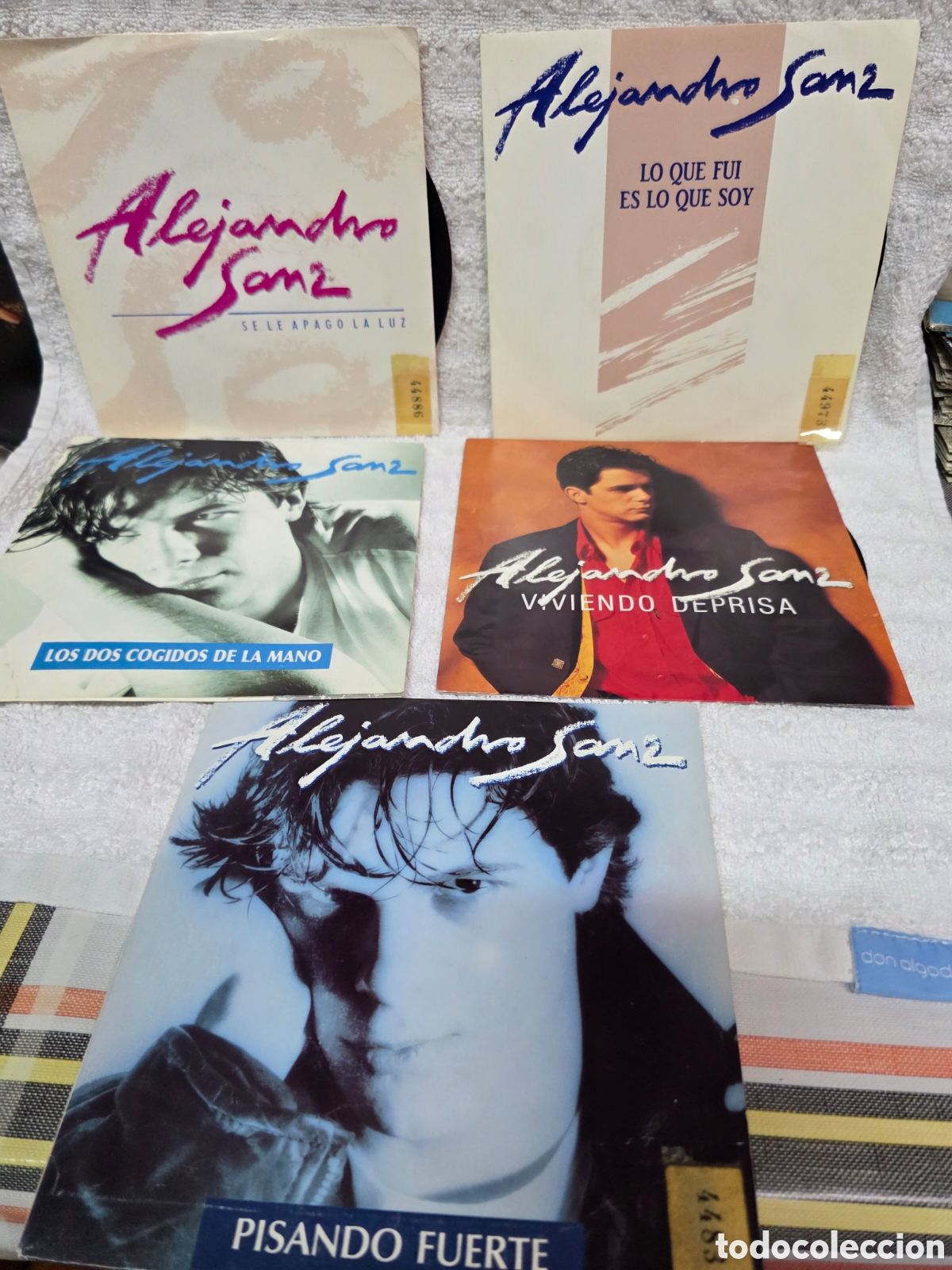 Discos de vinilo: ALEJANDRO SANZ 5 SINGLES PROMOCIONALES