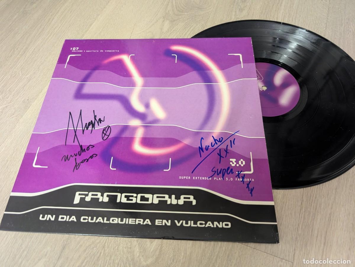 Discos de vinil: FANGORIA - UN DIA CUALQUIERA EN VULCANO ..LP DE 1&ordf; EDICION DE 1995 - METAL SONIC DISCO .. FIRMADO